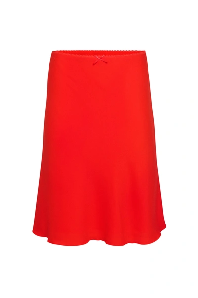 Shop Danielle Guizio Ny Paloma Skirt In Poppy