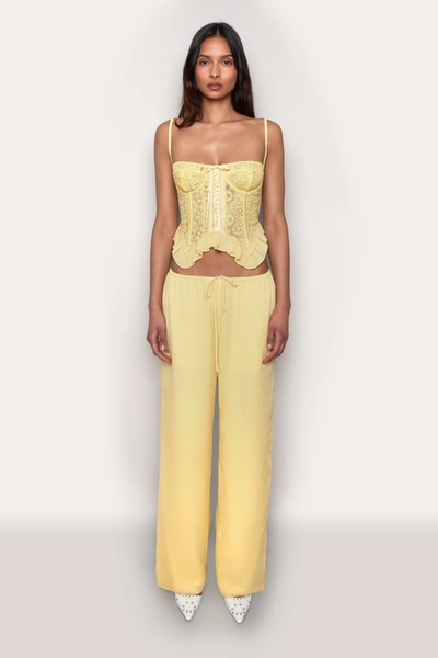 Shop Danielle Guizio Ny Remoli Pant In Soft Daisy