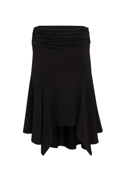 Danielle Guizio Ny Soffiano Skirt In Black