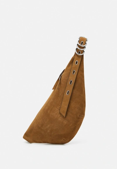 Shop Rag & Bone Petra Sling Leather Bag In Brown Suede In Multi