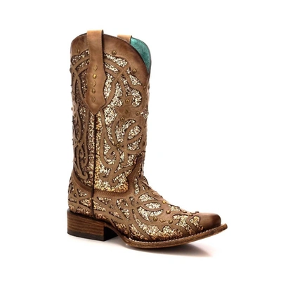 Shop Corral Ld Orix Glittered Stud Boot In Brown