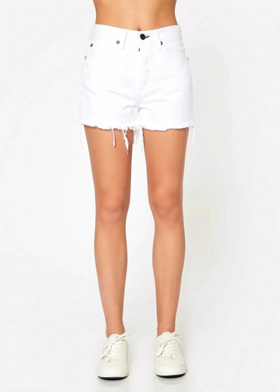 Shop Noend Classic Denim Short In White