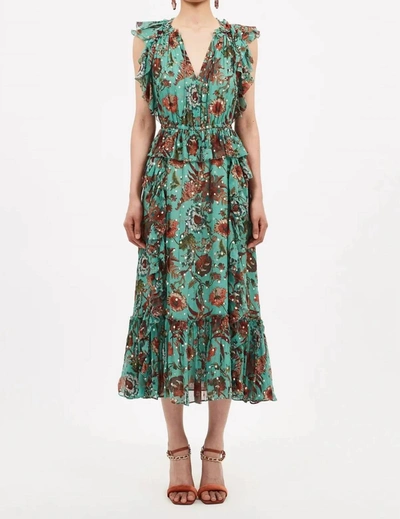 Shop Ulla Johnson Adrienne Dress In Garden Bloom In Multi