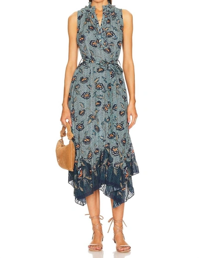 Shop Ulla Johnson Beverly Dress In Cornflower Print In Multi