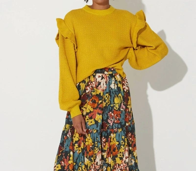 Shop Cleobella Yara Sweater In Citrine In Yellow
