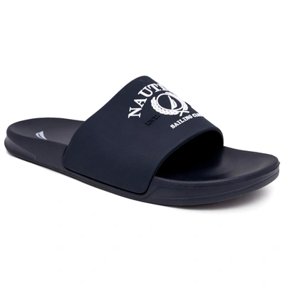 Shop Nautica J-class Slide Sandal In Blue