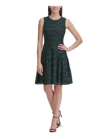 Tommy hilfiger lace clearance fit and flare dress