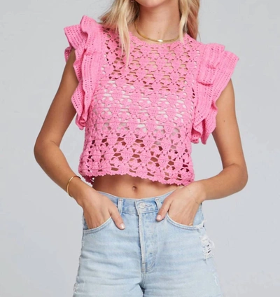Shop Saltwater Luxe Senna Sweater Top In Pink