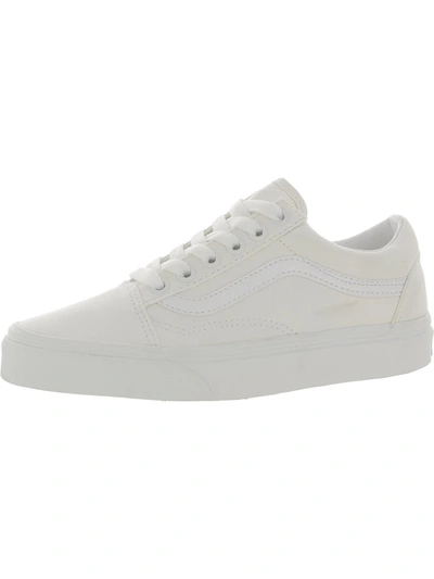 Shop Vans Old Skool Womens Canvas Skate Casual And Fashion Sneakers In White
