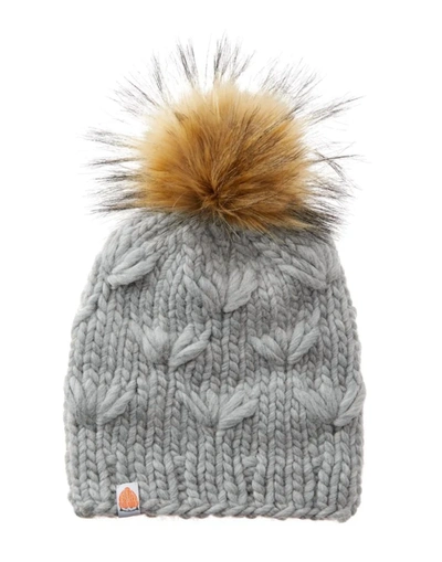 Shop Sht That I Knit The Motley Beanie In Heather In Grey
