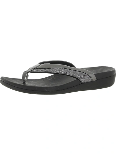 Shop Megnya Womens Slip-on Thong Sandals In Black