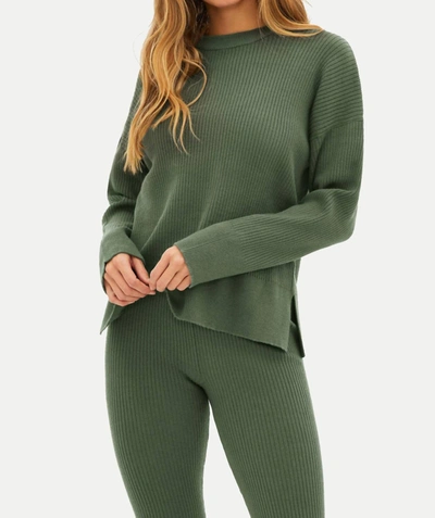 Shop Beach Riot Callie Sweater In Olive In Green