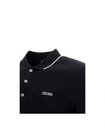 Shop Zegna Polo Shirt
