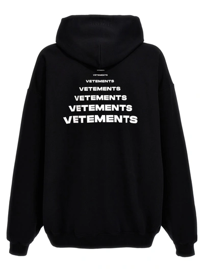Shop Vetements Pyramid Logo Sweatshirt White/black
