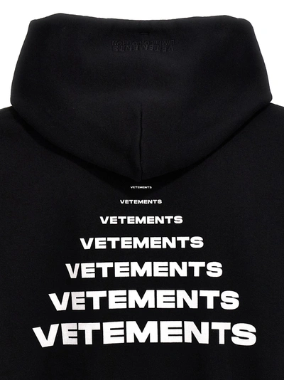Shop Vetements Pyramid Logo Sweatshirt White/black