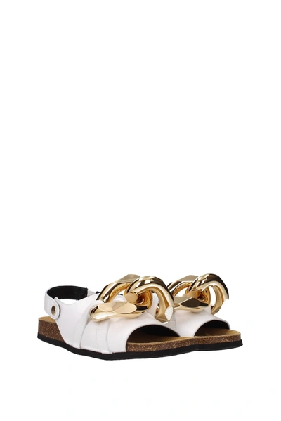 Shop Jw Anderson Sandals Leather White