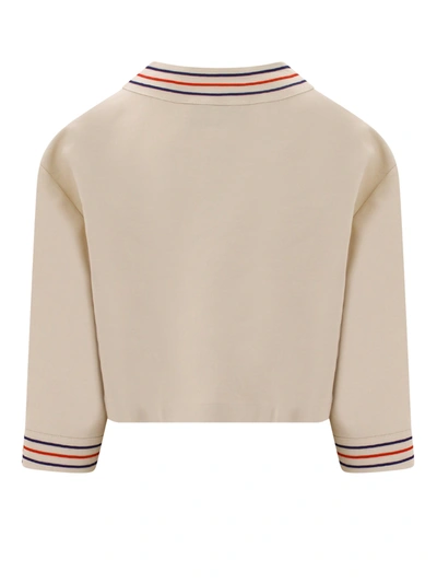 Shop Gucci Linen And Cotton Shirt With Anchor Patch