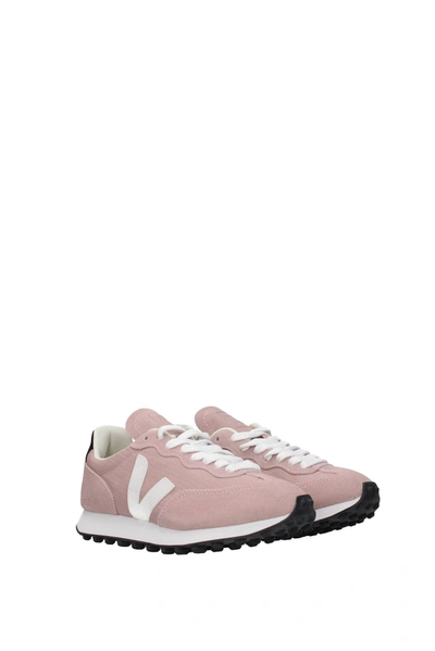 Shop Veja Sneakers Rio Branco Suede Pink