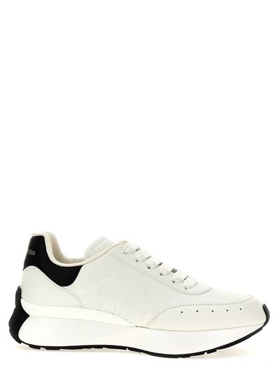 Shop Alexander Mcqueen Sprint Runner Sneakers White/black