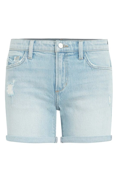 Shop Joe's The 5 Ripped Mid Rise Denim Shorts In Stand Tall