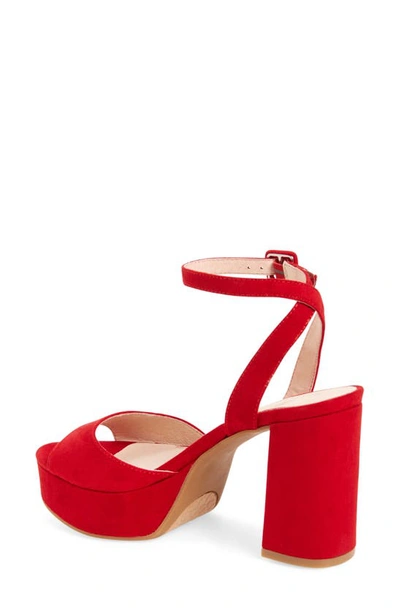 Shop Chinese Laundry Theresa Platform Sandal In Lollipop Red
