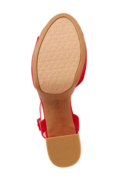 Shop Chinese Laundry Theresa Platform Sandal In Lollipop Red