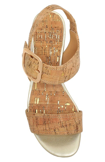Donald Pliner Ankle Strap Sandal In Natural/ Platino -ntpt