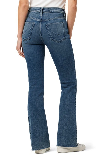 Shop Hudson Jeans Nico Raw Hem Mid Rise Bootcut Jeans In Melody Blues