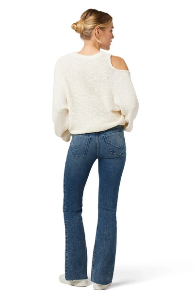 Shop Hudson Jeans Nico Raw Hem Mid Rise Bootcut Jeans In Melody Blues