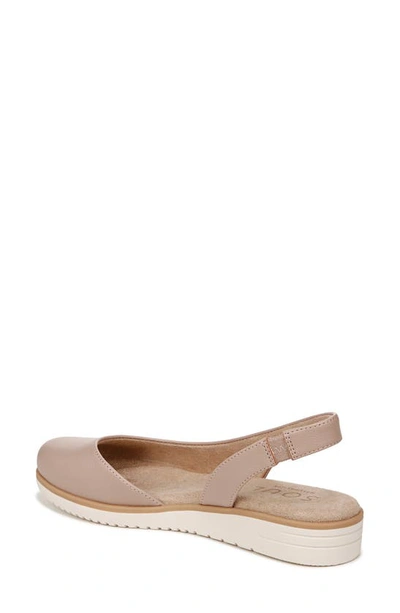 Soul Naturalizer Idea Slingback Flat In Blush Faux Leather
