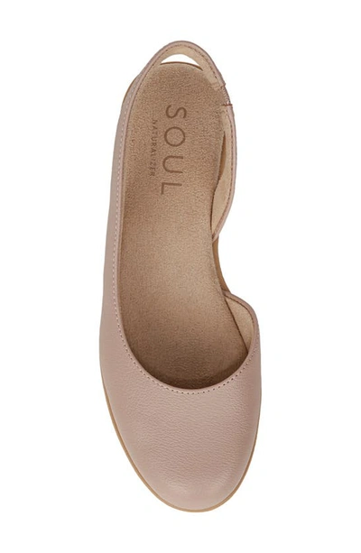 Shop Soul Naturalizer Idea Slingback Flat In Blush Faux Leather