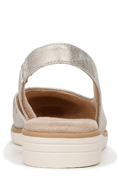 Soul Naturalizer Idea Slingback Flat In Light Gold Faux Leather