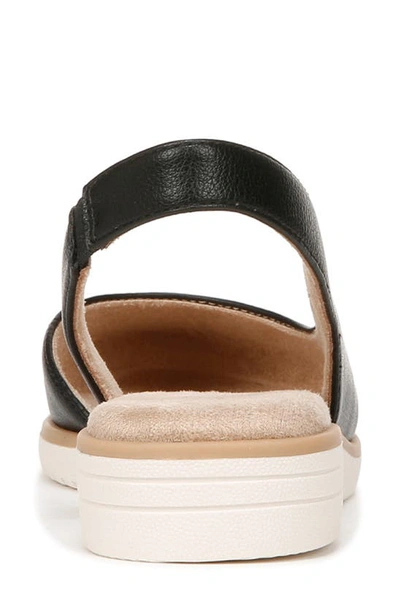 Soul Naturalizer Idea-dorsay Slingback Flats In Black Faux Leather