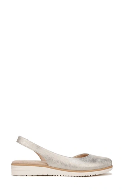 Shop Soul Naturalizer Idea Slingback Flat In Light Gold Faux Leather