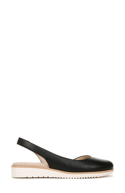 Shop Soul Naturalizer Idea Slingback Flat In Black Faux Leather