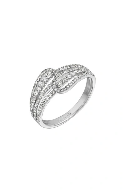 Shop Bony Levy Liora Diamond Ring In 18k White Gold