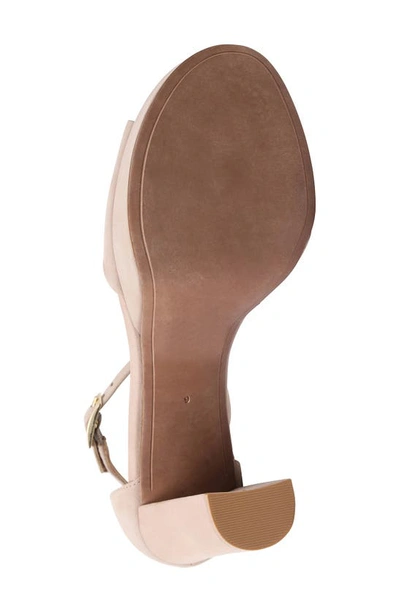 Shop Bcbgmaxazria Claire Ankle Strap Platform Sandal In Nude