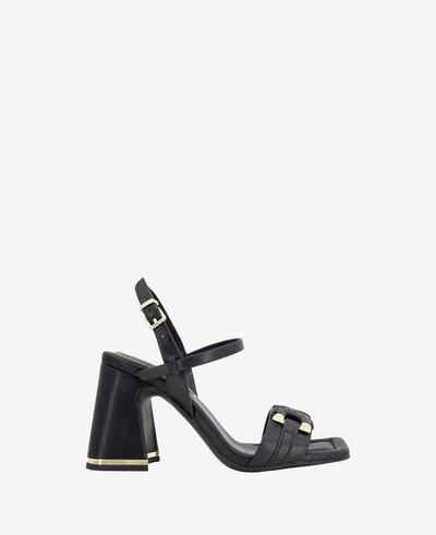 Shop Kenneth Cole Jessie Heeled Sandal In Black