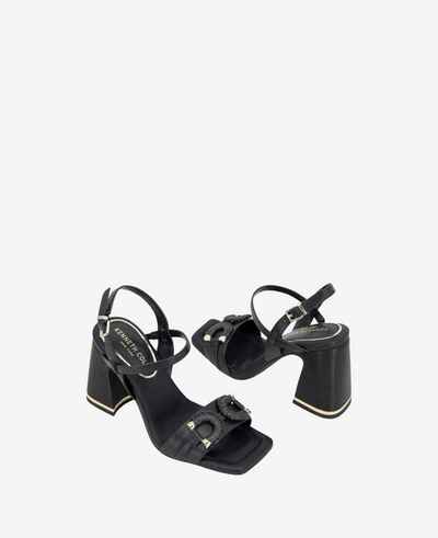 Shop Kenneth Cole Jessie Heeled Sandal In Black