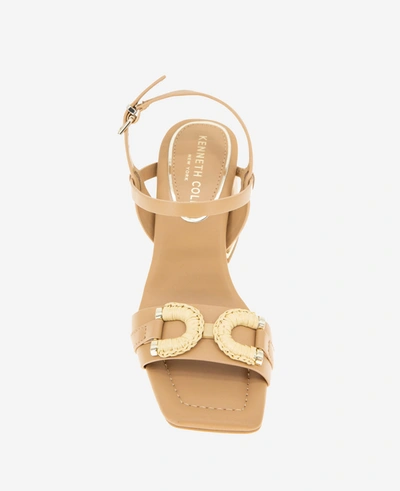 Shop Kenneth Cole Jessie Heeled Sandal In Doe