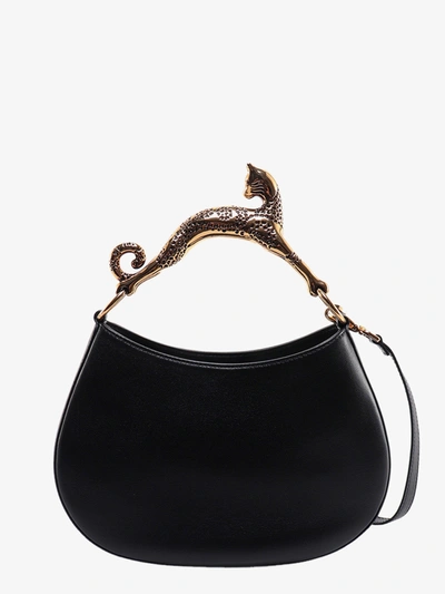 Shop Lanvin Paris Woman Hobo Gatto Woman Black Handbags
