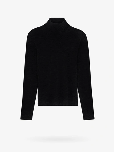 Shop Saint Laurent Man Sweater Man Black Knitwear