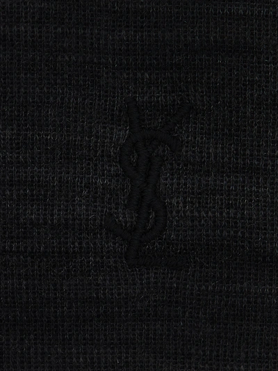 Shop Saint Laurent Man Sweater Man Black Knitwear
