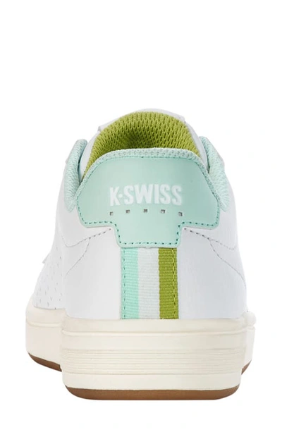 Shop K-swiss Base Court Sneaker In Wht/hnydw/brt Chrtrs