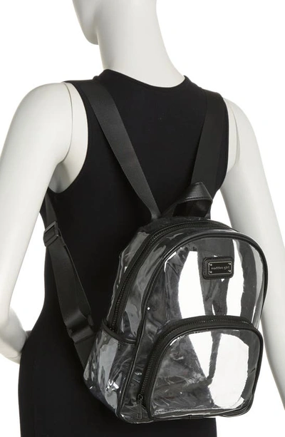 Shop Madden Girl Clear Vinyl Mini Backpack In Black