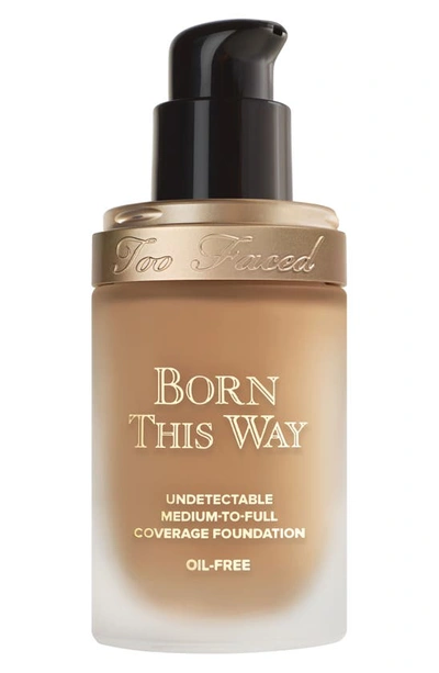 Shop Too Faced Born This Way Foundation In Golden