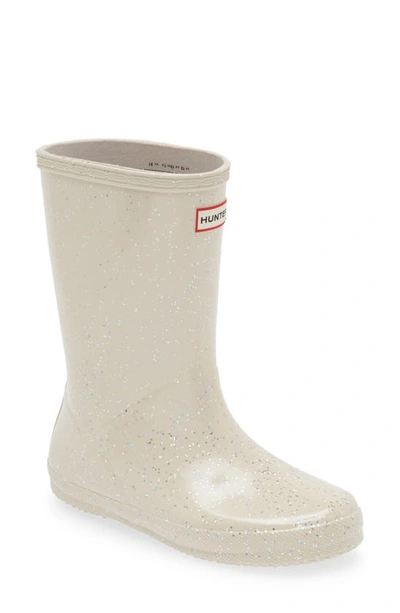 Shop Hunter Kids' Original First Classic Glitter Rain Boot In Cast