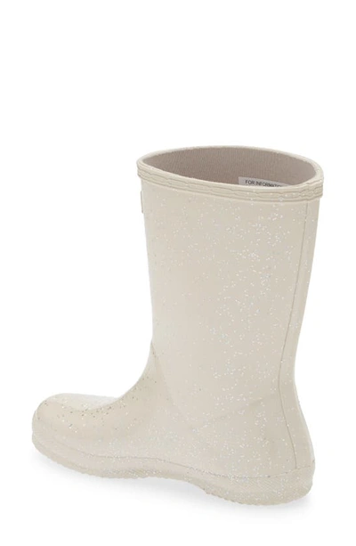 Shop Hunter Kids' Original First Classic Glitter Rain Boot In Cast