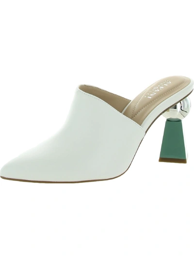 Shop Alfani Junnee Womens Padded Insole Pointed Toe Mules In Green