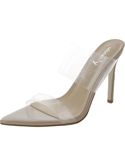 Shop Vivianly Womens Patent Slip On Pumps In White